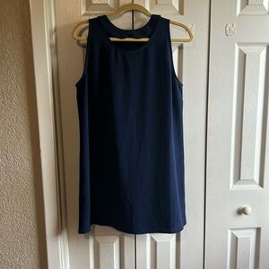 Vintage Cooperative Navy Blue Dress Size Large